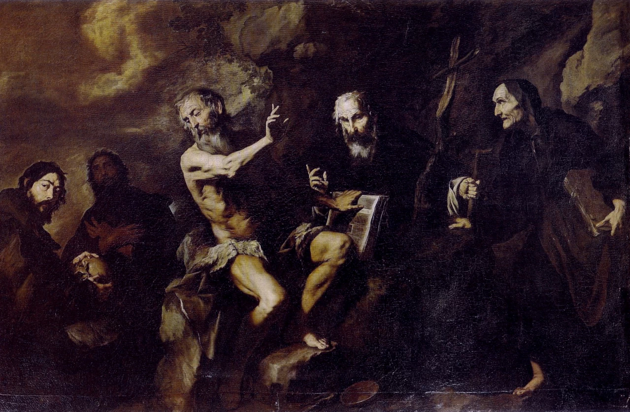 Incontro tra san Paolo eremita e sant’Antonio nel deserto - Chiesa di Casa Professa, Palermo